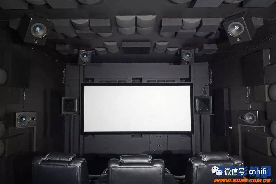 国外烧友的“炮墙”全景声家庭影院 